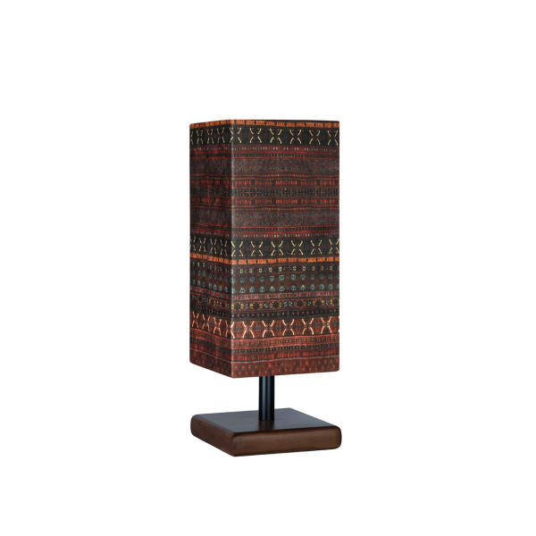 Minimalist Persian Wooden Table Lamp & Bedside Handcrafted MT70