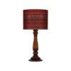 Traditional Wooden Table Lamp with Persian Inspired Lampshade Kilim