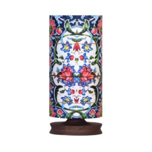 Persian Wooden Table Lamp Model Flower