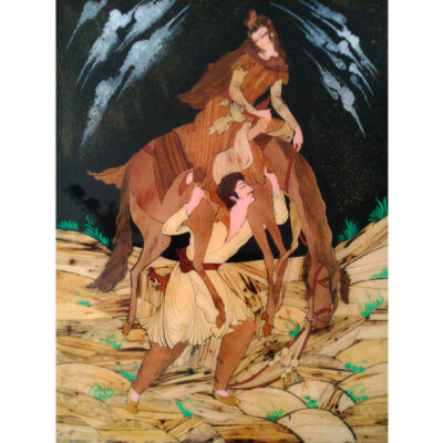 Marquetry Wood Inlay Art – Artistic Persian Love