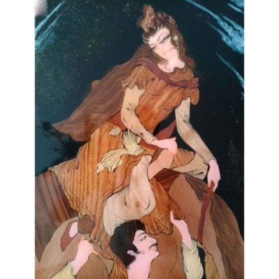 Marquetry Wood Inlay Art – Artistic Persian Love
