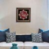 Framed Persian Marquetry Calligraphy Wood Inlay Art Jahan