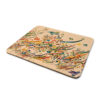 Desk Mouse Pad Artisanal Persian Calligraphy Pattern Cream