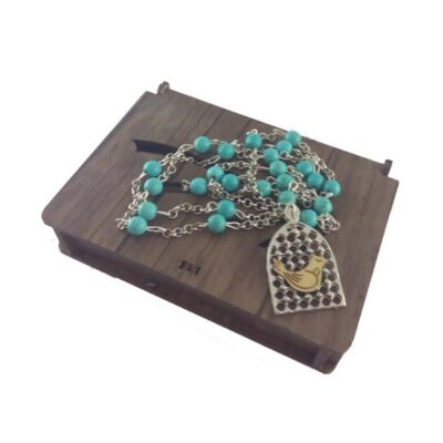 Persian Steel Necklace Minimalist Morghe Amin Saf