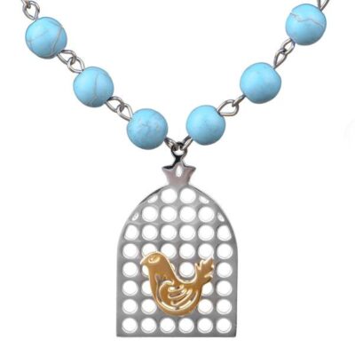 Persian Steel Necklace Minimalist Morghe Amin