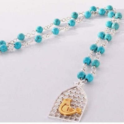 Persian Steel Necklace Minimalist Morghe Amin Saf