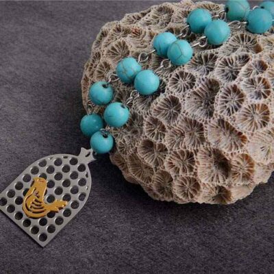 Persian Steel Necklace Minimalist Morghe Amin