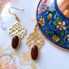 Persian Brass Earrings Model Saba
