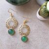 Persian Brass Earrings Model Sonbol