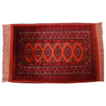 Persian Silk Carpet Hand-Knotted with Intricately Tribal Design Traditional