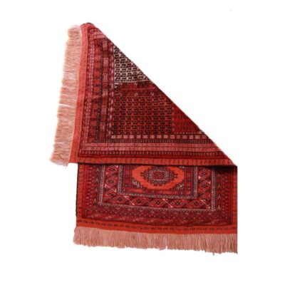 Persian Silk Carpet Hand-Knotted with Intricately Tribal Design Traditional