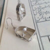 Persian Silver Earrings Handcrafted Flower