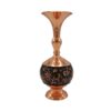 Handcrafted Persian Engraved Copper Vase Decorative with Ghalamzani Design
