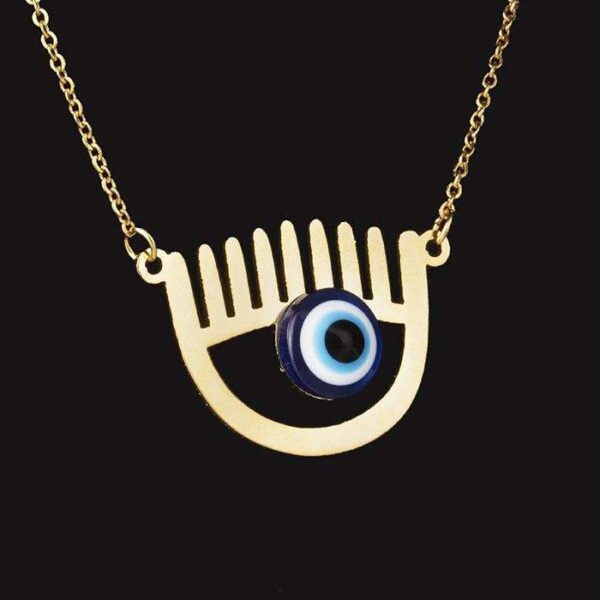 Cheshm Nazar Persian Steel Necklace