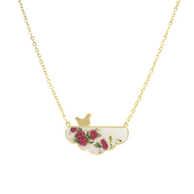 Persian Brass Necklace Minimalist Morghe Amin Mahdokht