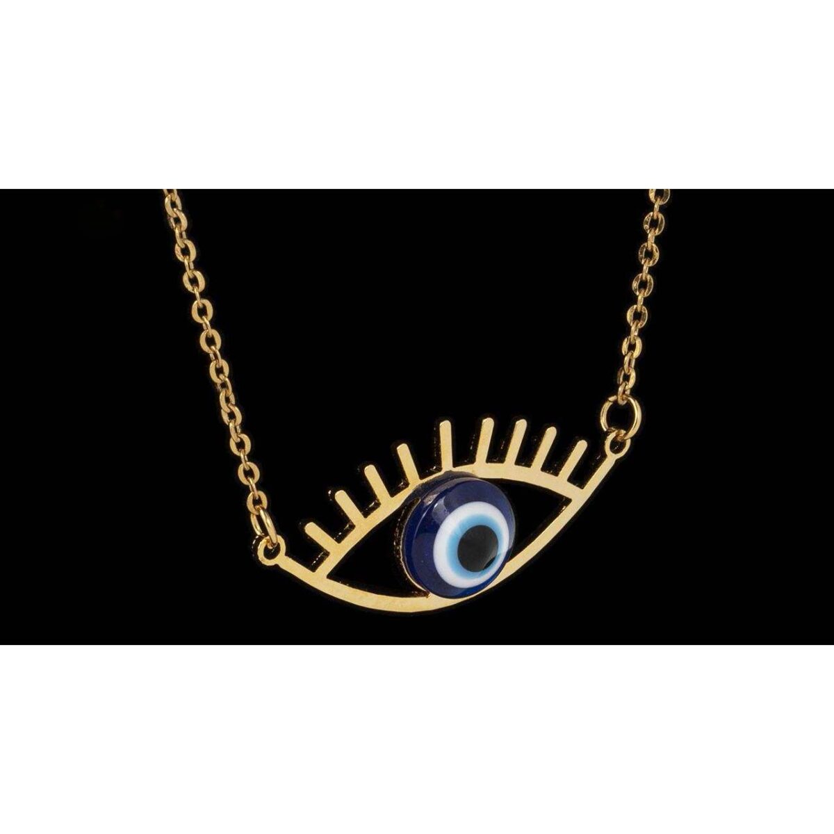 Persian Steel Necklace Model Cheshm Nazar ShopiPersia