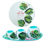 Pottery Tealight Candle Holders & Plate