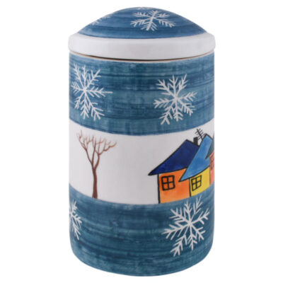 Pottery Canister Jar – Handcrafted Model Winter