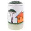 Pottery Canister Jar - Handcrafted Model Summer