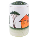 Pottery Canister Jar – Handcrafted Model Summer