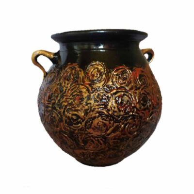 Pottery Canister Jar – Handcrafted Model Atashkar