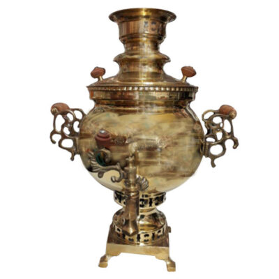 Persian Brass Samovar Decorative Coal Tea Maker 6-Liter