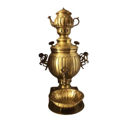 Persian Brass Samovar Decorative Charcoal Tea Maker 5-Liter