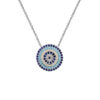 Silver Necklace Artistic Cheshm Nazar Evil Eye