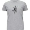 Persian Cotton Gray T-Shirt Model Poetry — Classic Persian Calligraphy Motif