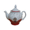 Porcelain Serving Teapot with Traditional Persian Shah Abbasi Design