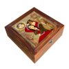 Wooden Box for Gift Giving with Persian Inspired Pattern Qajar