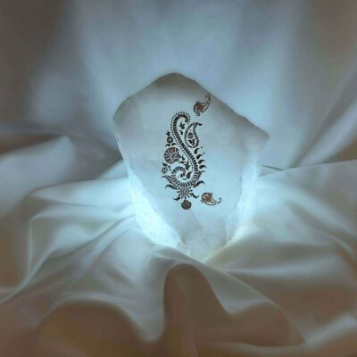 Persian Glow Salt Lamp – Handcrafted with Artistic Design