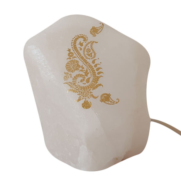 Persian Glow Salt Lamp - Handcrafted with Artistic Design