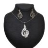 Set of Persian Silver Necklace & Earrings Model Ordibehsht Symbol