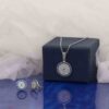 Set of Silver Necklace & Earring Model Cheshm Nazar
