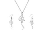 Set of Persian Silver Necklace & Earring Model Haniyeh
