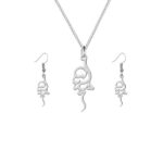 Set of Persian Silver Necklace & Earring Model Melina