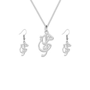 Silver Set of Necklace & Earring Model Hasti