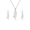 Set of Persian Silver Necklace & Earring Model Mahsti