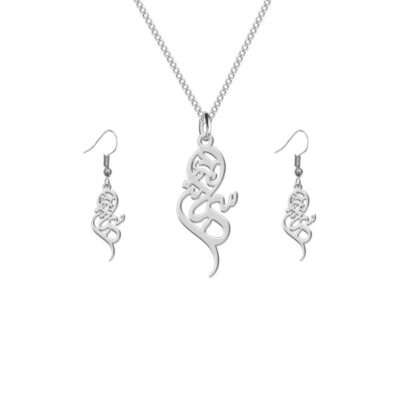 Set of Persian Silver Necklace & Earring – Samaneh