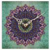 Handcrafted Persian Wooden Wall Clock with Geometric Pattern Model Aram