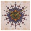 Handcrafted Persian Wooden Wall Clock with Geometric Pattern Model Aram