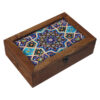 Wooden Box for Gift Giving with Persian Inspired Pattern Slimi