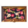 Wooden Box for Gift Giving with Persian Inspired Pattern Pomegranate