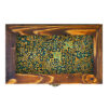 Wooden Box for Gift Giving with Persian Inspired Pattern Carpet