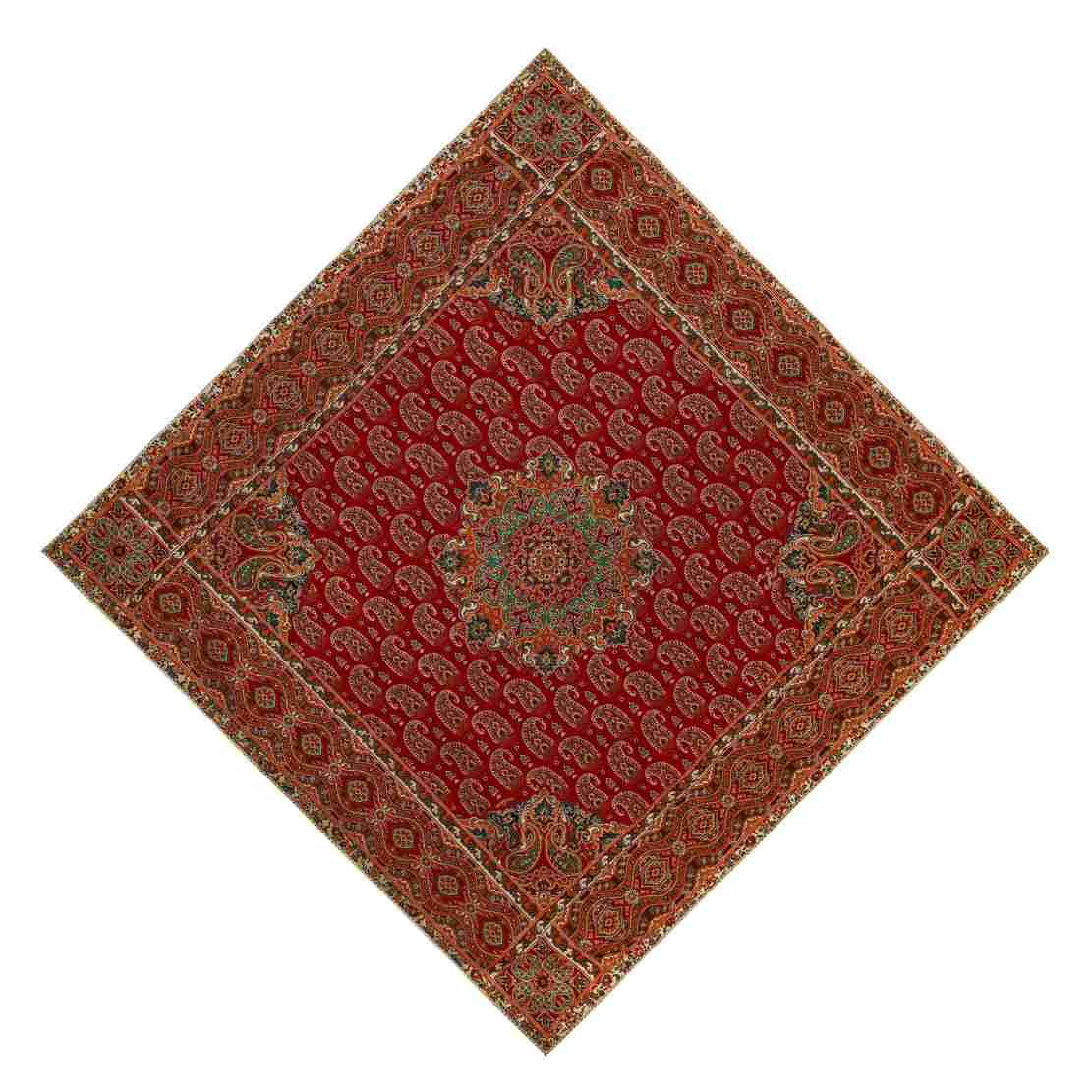 Set of 5 Yazd Termeh Tablecloth Luxurious with Floral Pattern Ghp