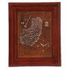 Handcrafted Persian Copper Wall Clock Model Poem