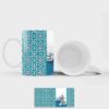 Persian Ceramic Coffee Mug - Model Turquoise