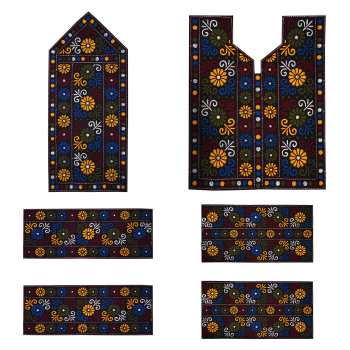 Handmade Balochi Embroidered Dress Panel - Zaboli