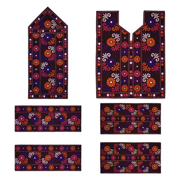 Handmade Balochi Embroidered Dress Panel - Mozaic